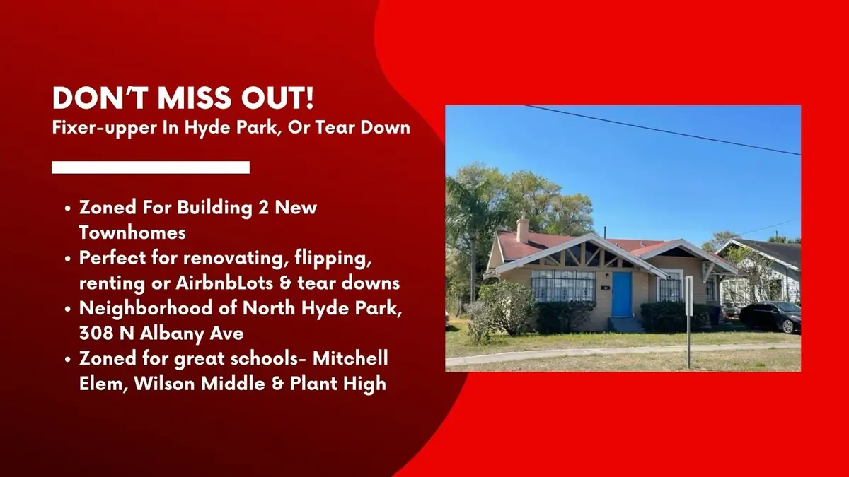 Don’t Miss Out, Fixer-upper In Hyde Park, Or Tear Down- Zoned For Building 2 New Townhomes.