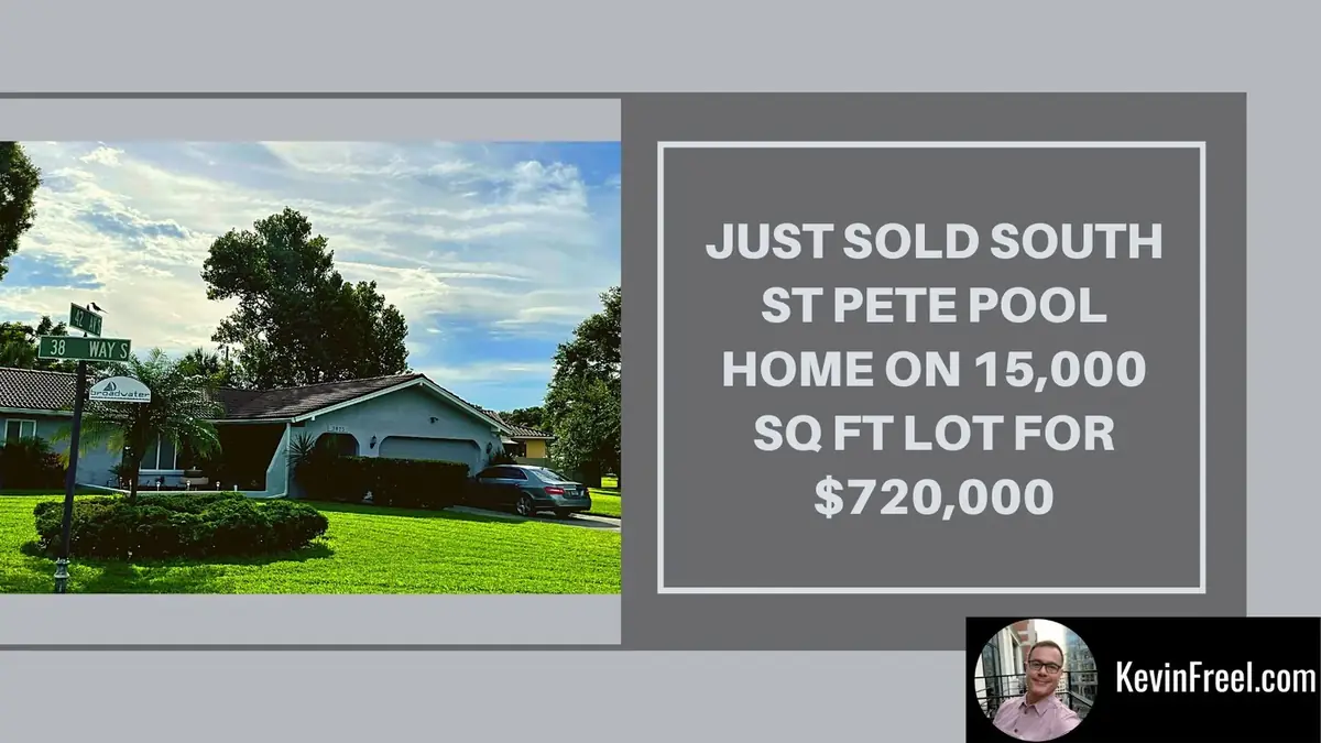 Just Sold South St Pete Pool Home On 15,000 Sq Ft Lot For $720,000