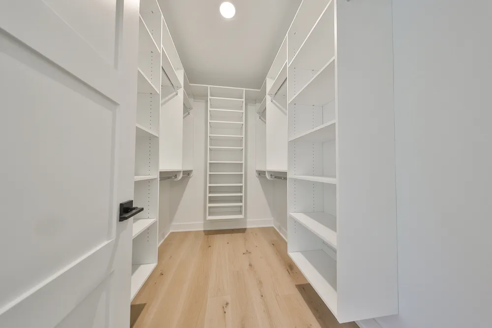Walk-in closet with built-in shelving at 1206 W Lemon