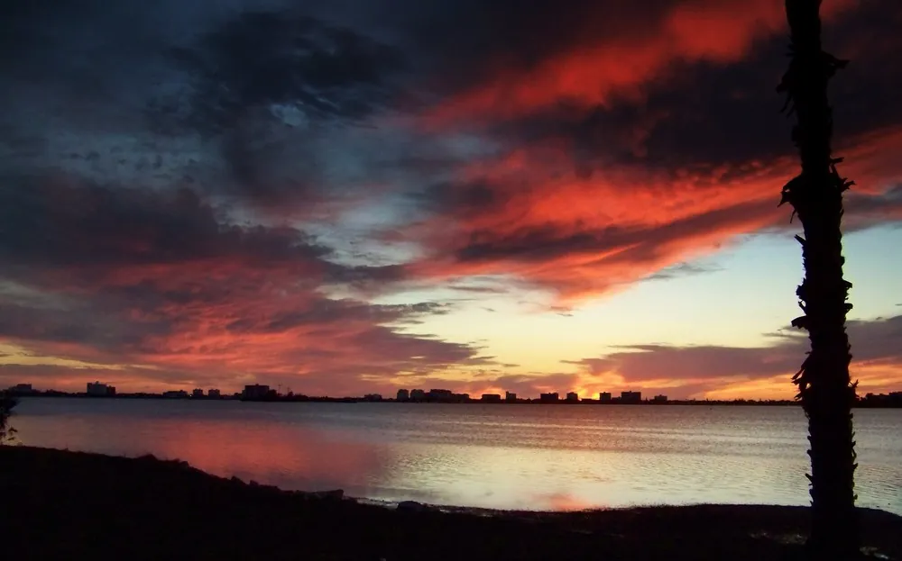Sunset over Clearwater Beach on the Gulf of Mexico