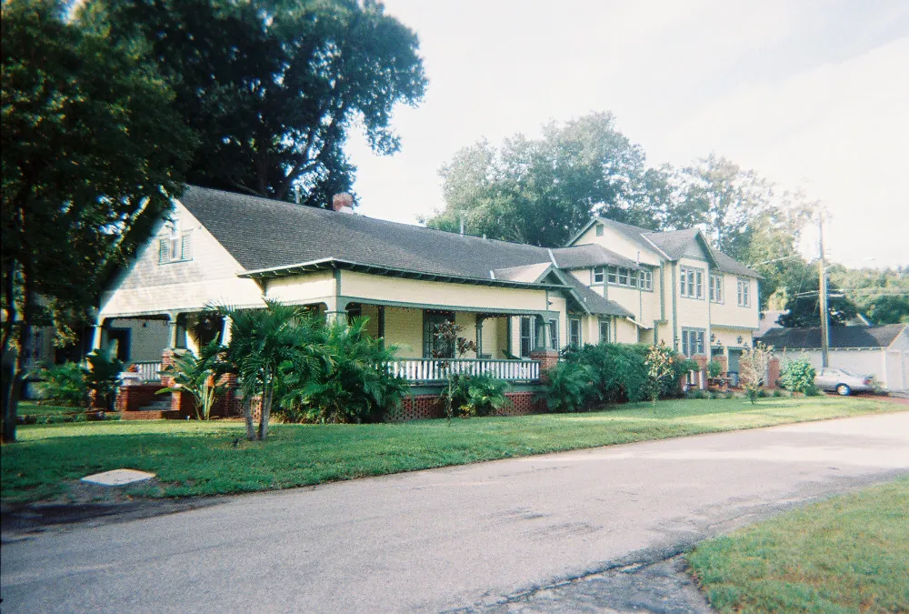 Classic 1920s craftsman bungalow in the Seminole Heights Historic District