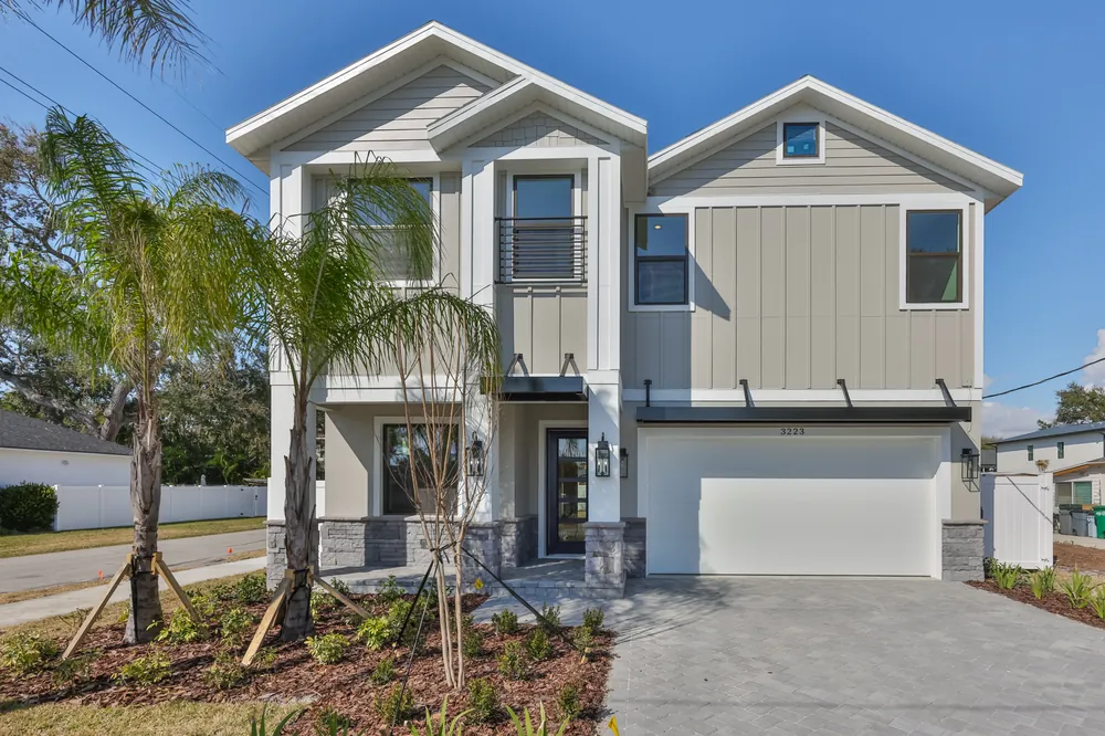 Front elevation of 3223 W Paxton Avenue, a Starling and BCL build in South Tampa